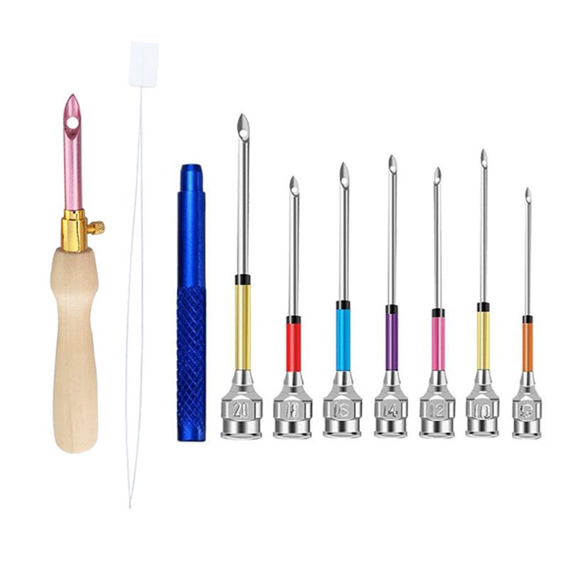 Punch Needle Handle - 1-17 sztuk zestaw narzędzi do dziurkowania