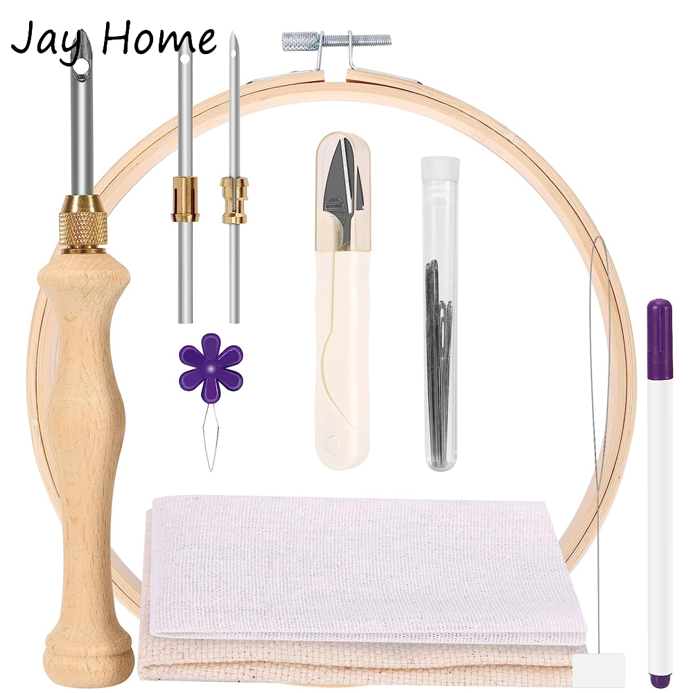 Punch Needle Handle - Zestaw startowy z igłą do haftu
