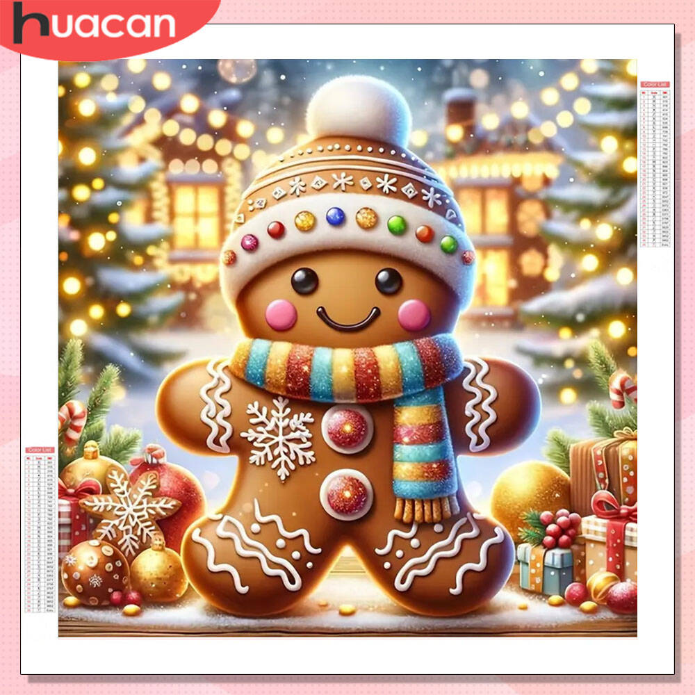 Embroidery Xmas - HUACAN Pełne zestawy do haftu diamentowego