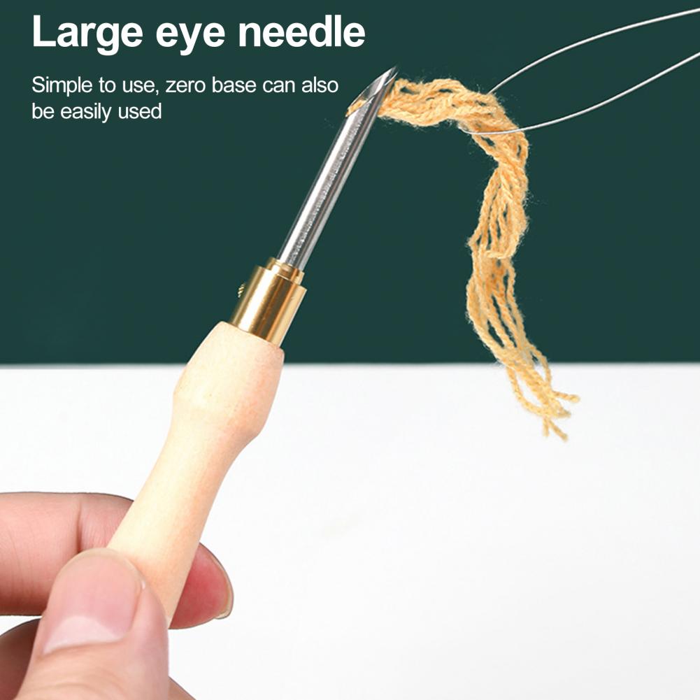 Punch Needle Handle - Igła do haftu drewniany uchwyt igła