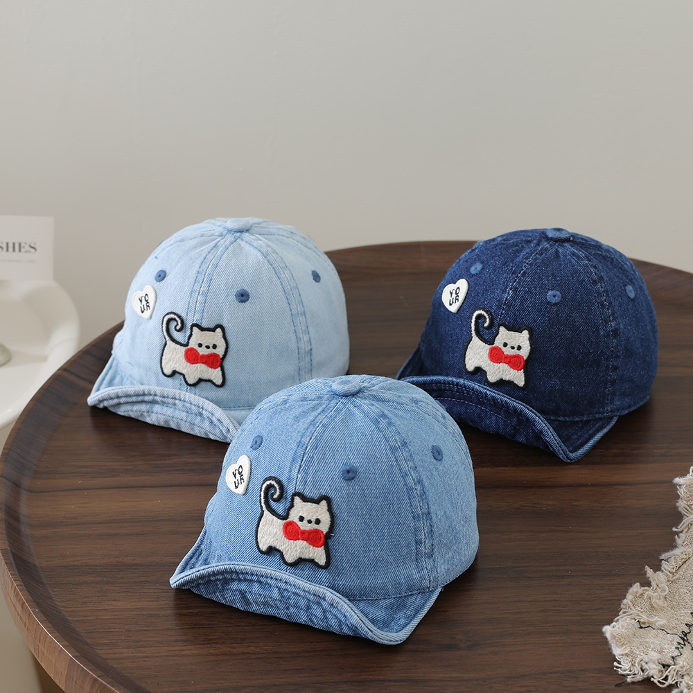 Embroidery Cap - Dziecięca, nadająca się do prania, dżinsowa