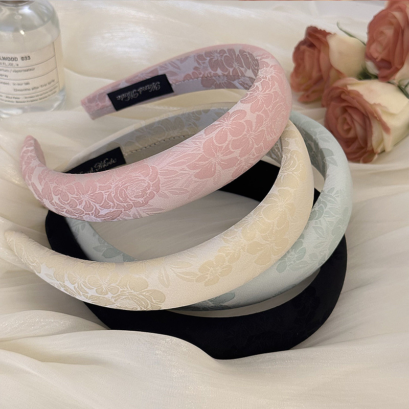 Embroidery Hooping - Modne damskie haftowana róża kwiatowe opaski