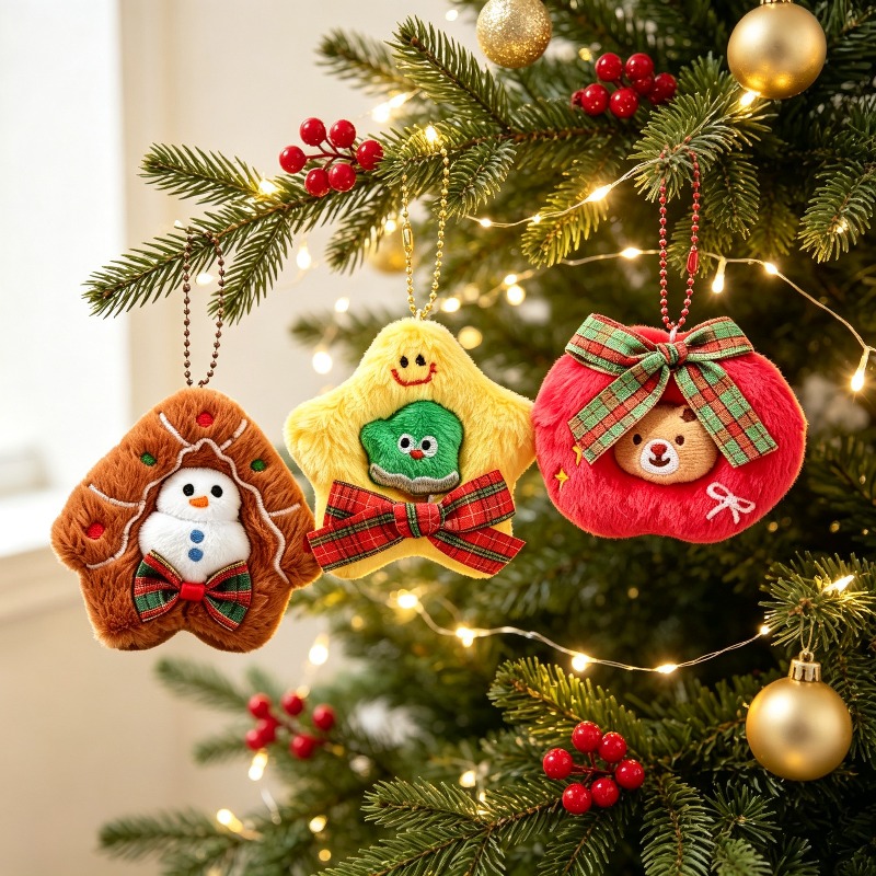 3-pak pluszowych haftowanych o – Embroidery Xmas recenzja i cena
