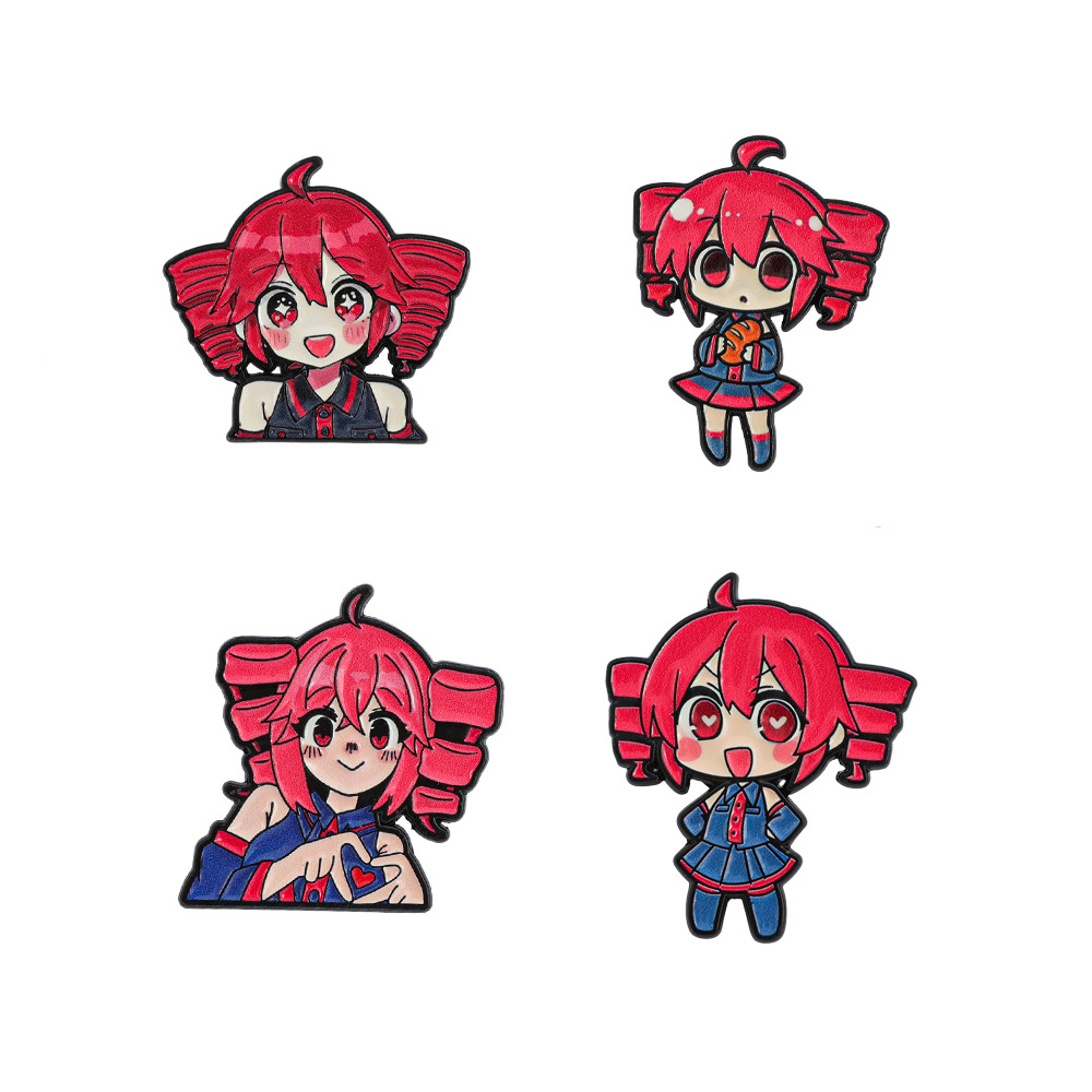 4 szt. Anime Urocza Kreskówkow – Embroidery Outfit recenzja i cena