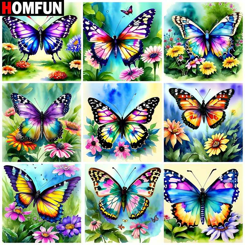 HOMFUN diamentowe malowanie pe – Embroidery Cross Stitch Patterns recenzja i cena
