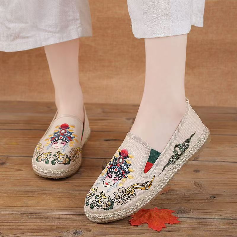 Damskie płaskie buty z haftowa – Embroidery Cloth recenzja i cena