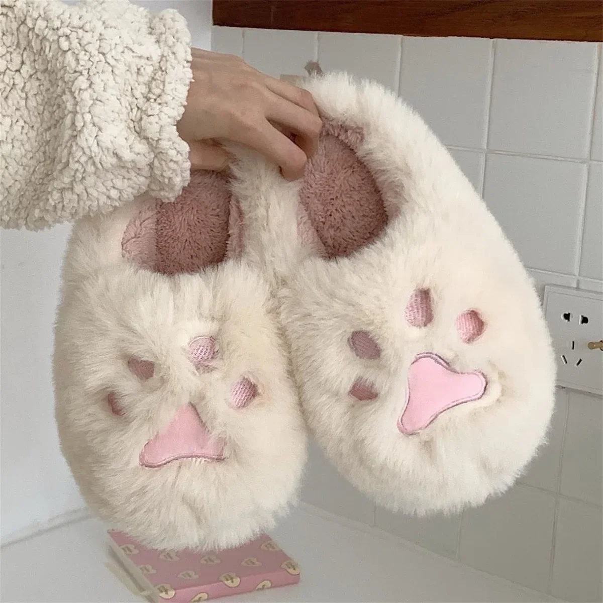 Kobiety Kawaii kot pazury pusz – Embroidery Xmas recenzja i cena