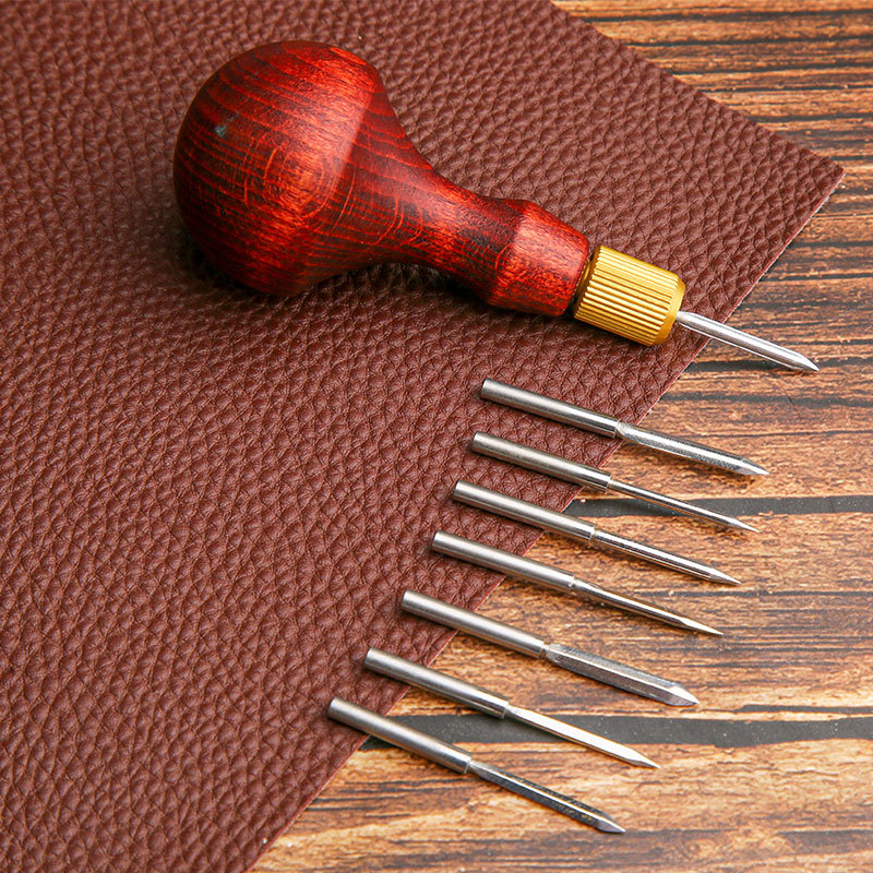 1 zestaw DIY skórzany dziurkac – Punch Needle Handle recenzja i cena