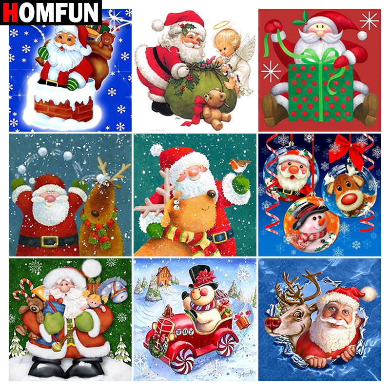 HOMFUN diamentowe malowanie pe – Embroidery Cross Stitch Patterns recenzja i cena