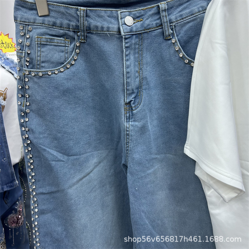 Nowy, luźny damski komplet dwu – Embroidery Jeans recenzja i cena