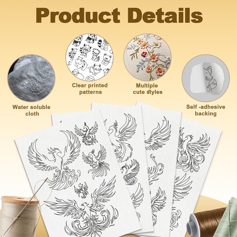 23 sztuki rozpuszczalnych w wo – Embroidery Cloth recenzja i cena